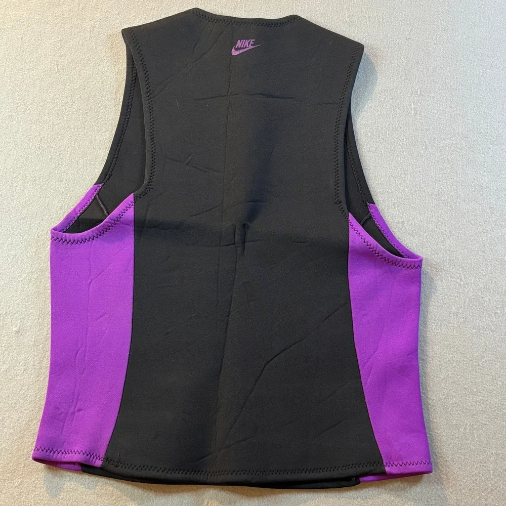 VTG Nike Aqua Gear Wetsuit Set Womens L/XL Purple Black Neoprene 90s Surf Swim